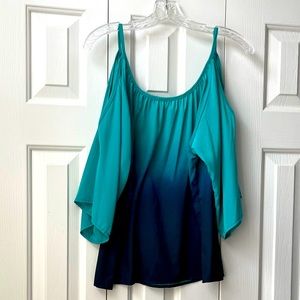 Vintage Havana 1954 Bare Shoulder 3/4 Sleeve Blouse